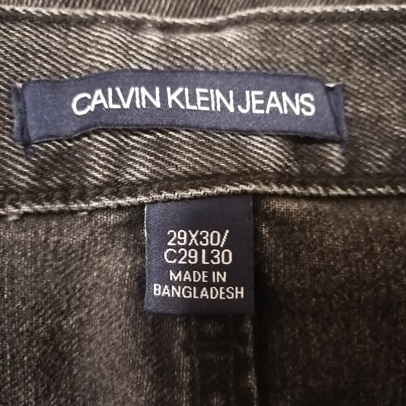 Calvin Klein Charcoal Grey Jeans Gray Denim - Picture 3 of 5